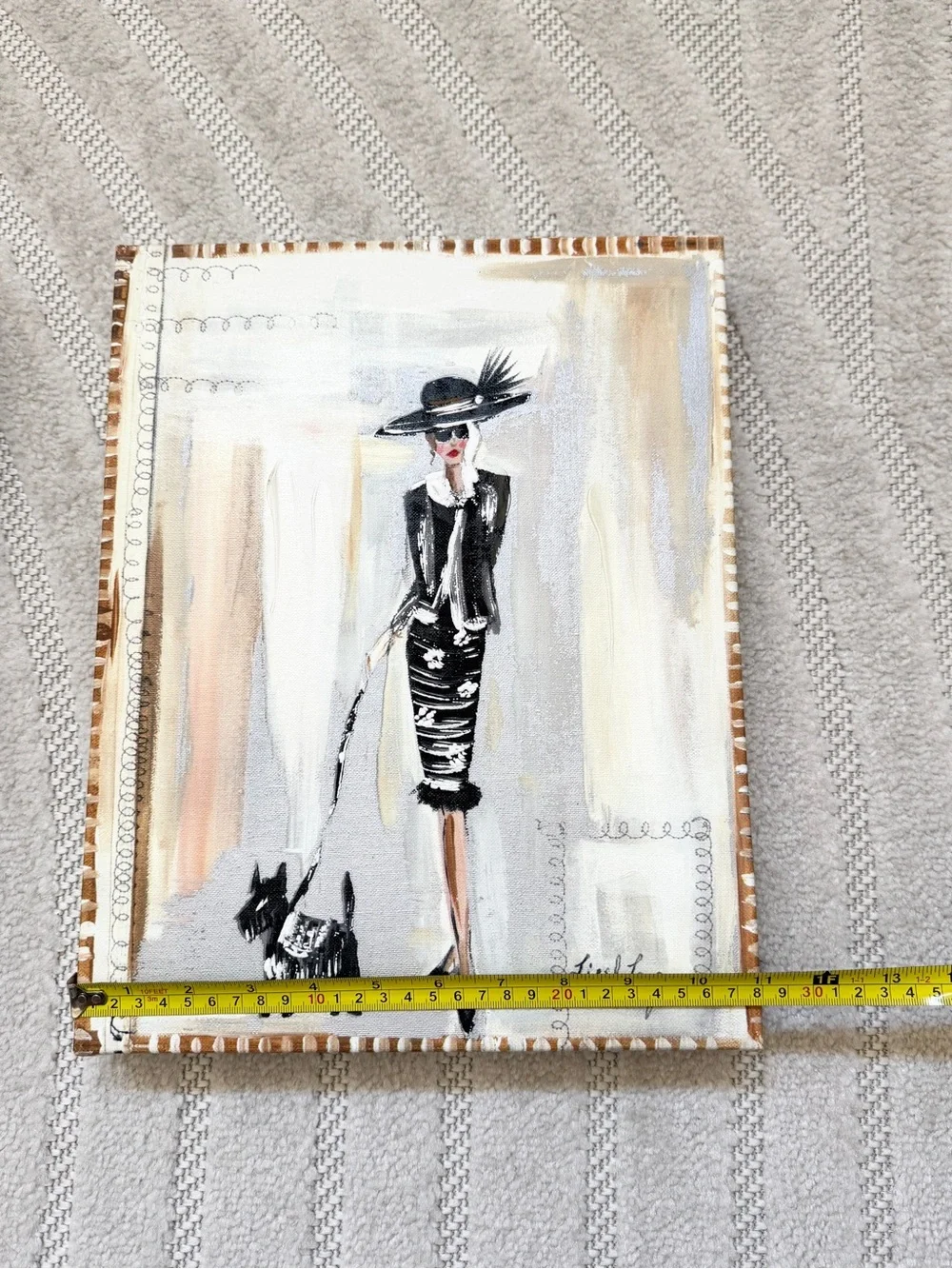 Elegant Black & White Fashion Lady Wall Art Set